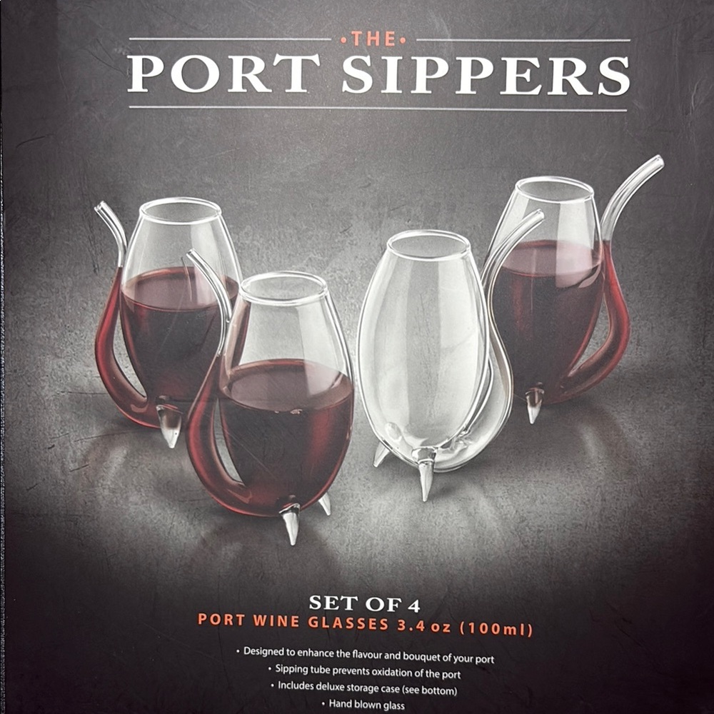 Final Touch Port Wine Sippers Set of 4 Glasses